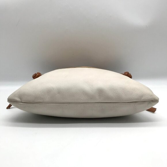 Pietro Alessandro Tan and Beige Leather Shoulder Bag - Picture 5 of 10